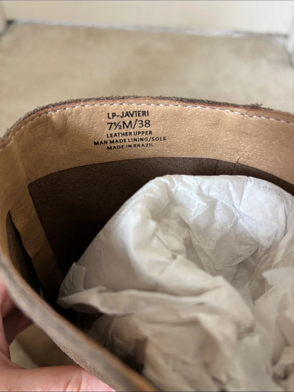 Lucky Brand suede over